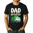 Dad Of The Birthday Boy Garbage Truck Birthday Party Men's Casual T-Shirt Black