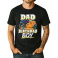 Dad Of Birthday Boy Kids Reptile Birthday Party Men's Casual T-Shirt Black