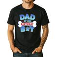 Dad Of The Birthday Boy Matching Dog Family Birthday Party Men's Casual T-Shirt Black
