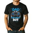 Dad Of The Birthday Boy Matching Video Gamer Birthday Party Men's Casual T-Shirt Black