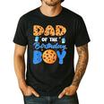 Dad Of The Birthday Boy Milk And Cookies 1 Year Old Men's Casual T-Shirt Black