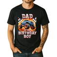 Dad Of The Birthday Boy Monster Truck Birthday Men's Casual T-Shirt Black Dad Of The Birthday Boy Monster Truck Birthday Men's Casual T-Shirt Black