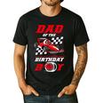 Dad Of The Birthday Boy Pit Crew Race Car Matching Family Men's Casual T-Shirt Black
