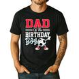 Dad Of The Birthday Boy Shirt Soccer Party Family Daddy Men's Casual T-Shirt Black