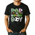 Dad Of The Birthday Boy Soccer Player Game Day Men's Casual T-Shirt Black