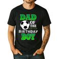 Dad Of The Birthday Boy Soccer Stars Outfit Men's Casual T-Shirt Black