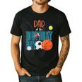 Dad Of The Birthday Boy Sports Matching Family Men's Casual T-Shirt Black