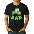 Dad Of The Birthday Boy Tractor Farm Trucks Family Party Men's Casual T-Shirt Black