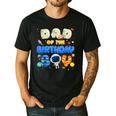 Dad Of The Birthday Boy Two The Moon Space Family Matching Men's Casual T-Shirt Black