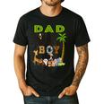 Dad Of The Birthday Boy Wild Zoo Theme Safari Party Men's Casual T-Shirt Black