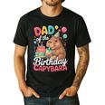 Dad Of The Birthday Capybara Boba Tea Girl Bday Party Family Men's Casual T-Shirt Black