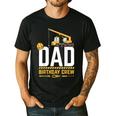 Dad Birthday Crew Construction Men's Casual T-Shirt Black