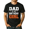 Dad Of The Birthday Girl Basketball Dad Family Matching Men's Casual T-Shirt Black