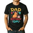 Dad Of The Birthday Girl Kids Cute Capybara Bday Family Men's Casual T-Shirt Black