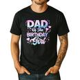 Dad Of The Birthday Girl Kpop Family Matching Party Men's Casual T-Shirt Black