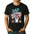 Dad Of The Birthday Girl Pesto Baby Penguin Party Men's Casual T-Shirt Black