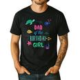Dad Of The Birthday Girl Under Sea Theme Matching Family Men's Casual T-Shirt Black