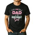 Dad Of The Birthday Girl Shirt Winter Onederland Family Men's Casual T-Shirt Black