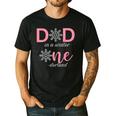 Dad Of The Birthday For Girl Winter Onederland 1st Birthday Men's Casual T-Shirt Black Dad Of The Birthday For Girl Winter Onederland 1st Birthday Men's Casual T-Shirt Black