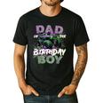 Dad Of The Birthday Monster Truck Family Matching Party Men's Casual T-Shirt Black