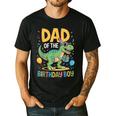 Dad Of The Birthday Party Outfit Dinosaur Squad Daddy Men's Casual T-Shirt Black