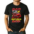 Dad Of The Birthday Racer Race Car Party Family Matching Men's Casual T-Shirt Black Dad Of The Birthday Racer Race Car Party Family Matching Men's Casual T-Shirt Black