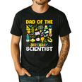 Dad Of The Birthday Scientist Matching Science Birthday Men's Casual T-Shirt Black