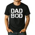 Dad BOD Rough Strong 90s Stencil Text Men's Casual T-Shirt Black