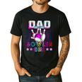 Dad Of The Bowler Girl Matching Family Bowling Birthday Men's Casual T-Shirt Black