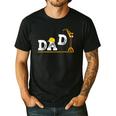 Dad Construction Excavator Family Matching Bday Party Men's Casual T-Shirt Black