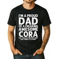 Dad Of CORA Father's Day Personalized Name Joke Men's Casual T-Shirt Black