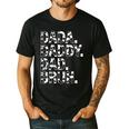 Dad Dada Daddy Bruh Papa Cow Daddy Love Cows Dad Cow Print Men's Casual T-Shirt Black