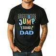 Dad Daddy Jump Squad Birthday Boy Trampoline Jumper Bday Men's Casual T-Shirt Black Dad Daddy Jump Squad Birthday Boy Trampoline Jumper Bday Men's Casual T-Shirt Black