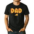 Dad Daddy Matching Birthday Squad Crew Pizza Family Men's Casual T-Shirt Black
