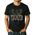 Dad Deer Hunting Camo Father Hunters Buck Camouflage Nature Men's Casual T-Shirt Black