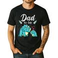 Dad To Be Dinosaur Baby Shower For Boy Men's Casual T-Shirt Black