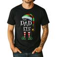 The Dad Elf Shirt Matching Family Dad Christmas Elf Men's Casual T-Shirt Black
