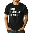 Dad Engineer Genius Cute Engineering Father Men's Casual T-Shirt Black