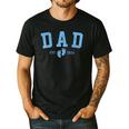 Dad Est 2026 Blue Baby Feet First Time Boy Daddy Men's Casual T-Shirt Black