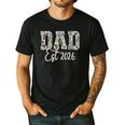 Dad Est 2026 Camo Old School Men Father's Day Dada Men's Casual T-Shirt Black