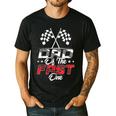 Dad Of The Fast One First Birthday Racing Car Family Men's Casual T-Shirt Black