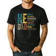 Dad Fathers Day Christian Jesus He Is Smart Brave Men's Casual T-Shirt Black