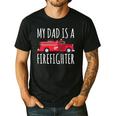 My Dad Is A Firefighter Men's Casual T-Shirt Black