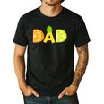 Dad Fruitarian Lover Summer Father Fruit Slice Men's Casual T-Shirt Black