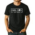 Dad Of Girl Est 2025 Logo Dad Father Daddy Girl To Be 2025 Men's Casual T-Shirt Black