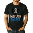 Dad Of A Hip Dysplasia Warrior Beige Blue Hip Dysplasia Men's Casual T-Shirt Black