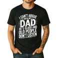 Dad Jokes Can't Argue With My Dad He's Old Retro Humor Men's Casual T-Shirt Black