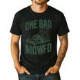 Dad Lawn Mowing One Bad Mowfo Mower Dad Gardening Men's Casual T-Shirt Black