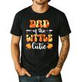 Dad Little Cutie Baby Shower Orange 1st Birthday Party Men's Casual T-Shirt Black