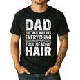 Dad The Man Who Has Everything Except A Full Head Of Hair Men's Casual T-Shirt Black